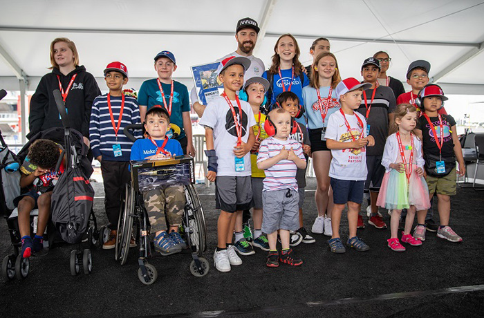 Image d’enfants lors d’un événement de Make-A-Wish/Fais-Un-Vœu Canada.